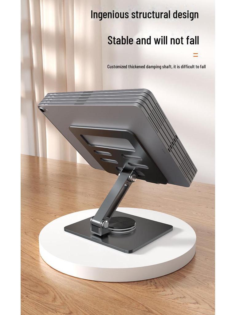Вращающаяся на 360° металлическая подставка для планшета и телефона, складной настольный держатель для iPad
