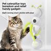 Toys For Cats Intelligent Sensing Rotating Swing Ball With Feather Tail Automatic Motion Interactive Cats Teaser Stick Cat Toys