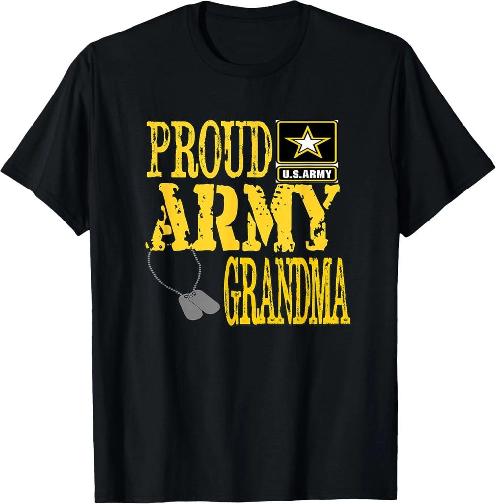 Funny Design Proud Army Grandma Shirt Military Pride Gift Unisex T-Shirt