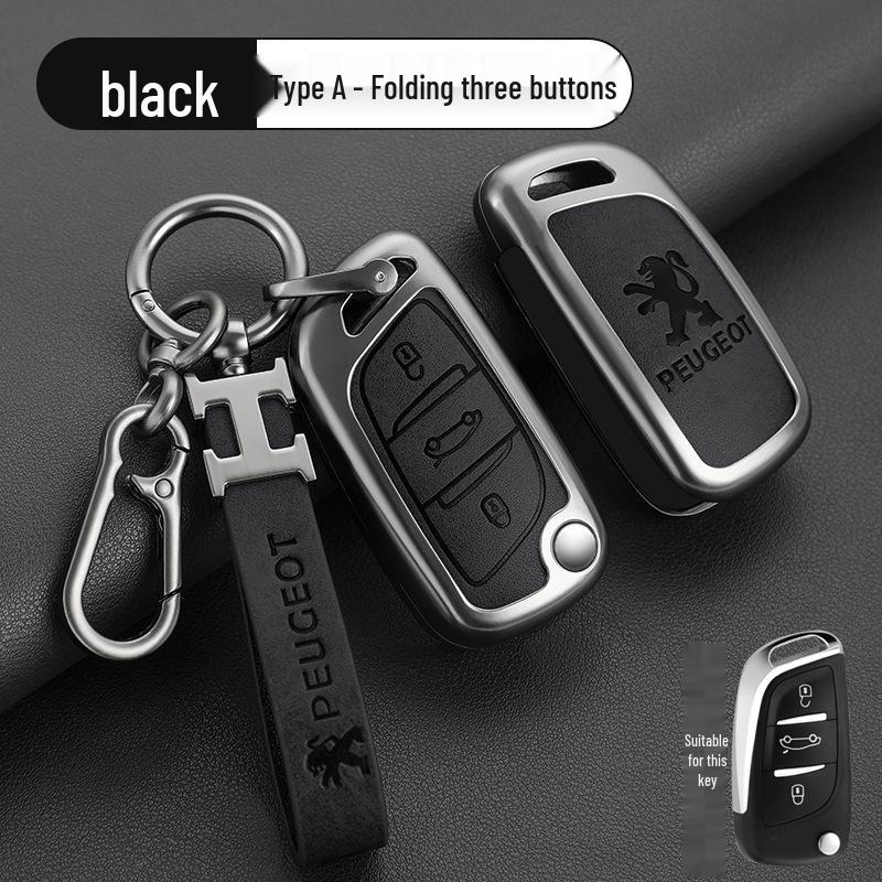Крышка-брелок из цинкового сплава для Dongfeng Peugeot: Подходит для моделей 308, 301, 408X, 308S, 3008, 2008, 508