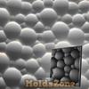 3D панель Форма для гипсовой, гипсовой или бетонной плитки для декоративных стеновых панелей «Пузыри»