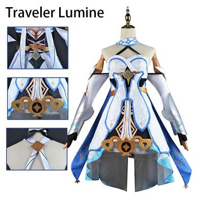 Genshin Impact Traveler Lumine Cos Traveler Lumine Cozy Полная игра Miha Tour C Service Cos