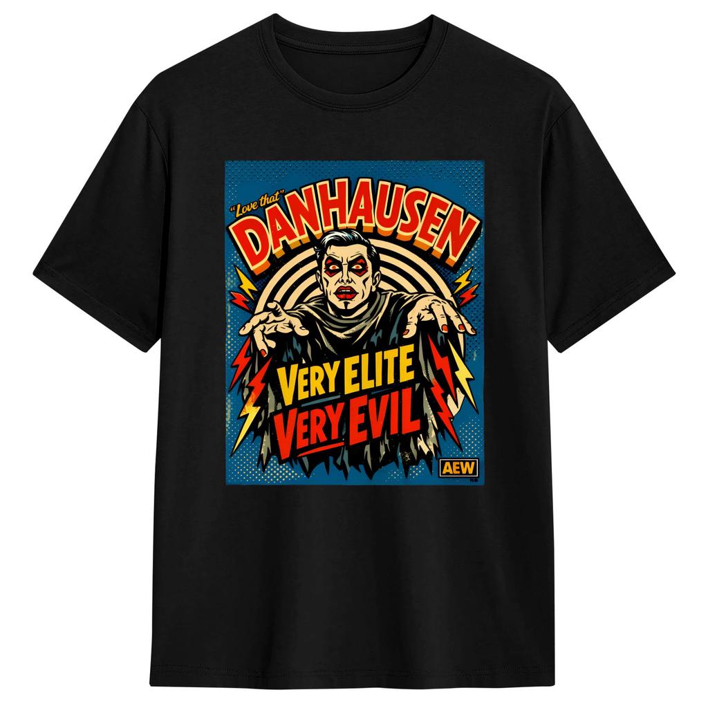 Danhausen Wrestling AEW TShirt Summer Cotton T Shirts For Mens Fashion Casual Tshirt Short Sleeve Y2K Retro Clothing