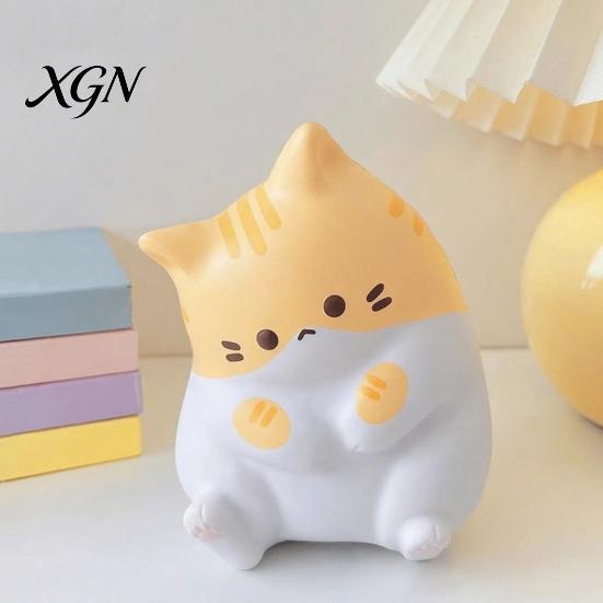 Nervousness Relief Toy Stress Cartoon Cat Soft Stretchy Fat Kitten Squeeze Relaxation Anxiety Reduction Animal Sensory Party Favors Gadget