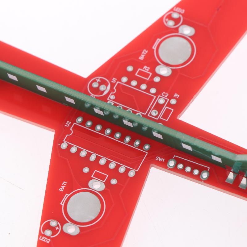 1 Set Flashing Led Pcb Diy Electronic Kit Small Airplane Cd4017 Flow Lamp Welding Practice Electronic Science Assembly Kit