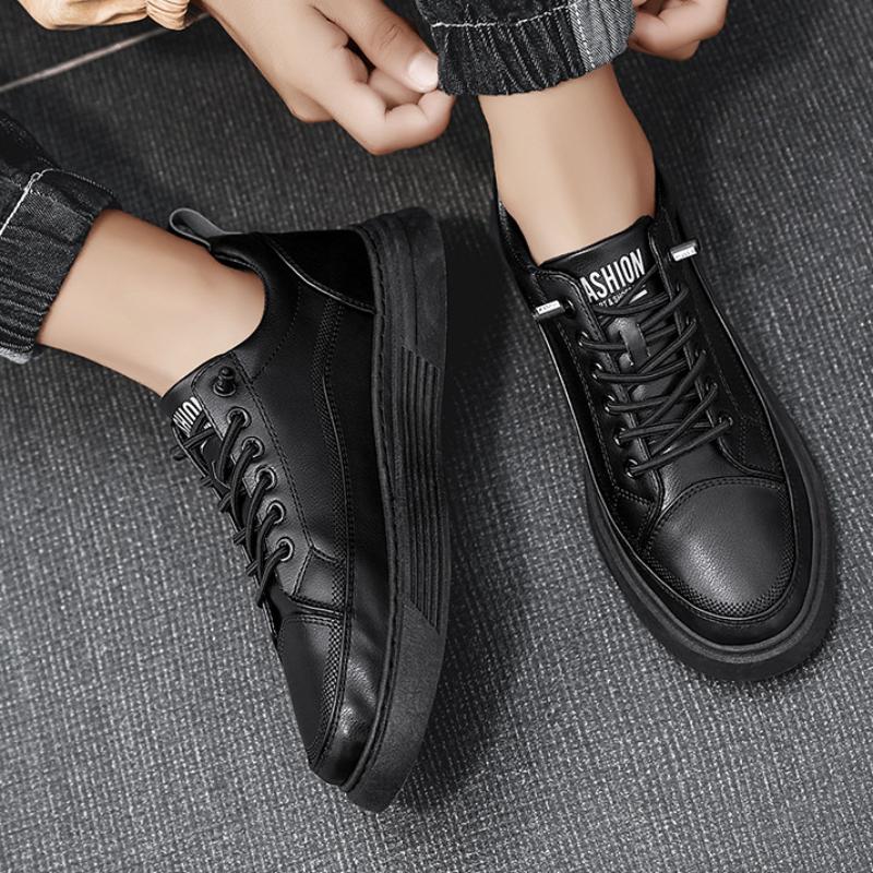 2024 Роскошные мужские туфли для отдыха на открытом воздухе, модные повседневные черные мужские кроссовки, дышащие кожаные туфли для мужчин, балетки, осенние модные кроссовки