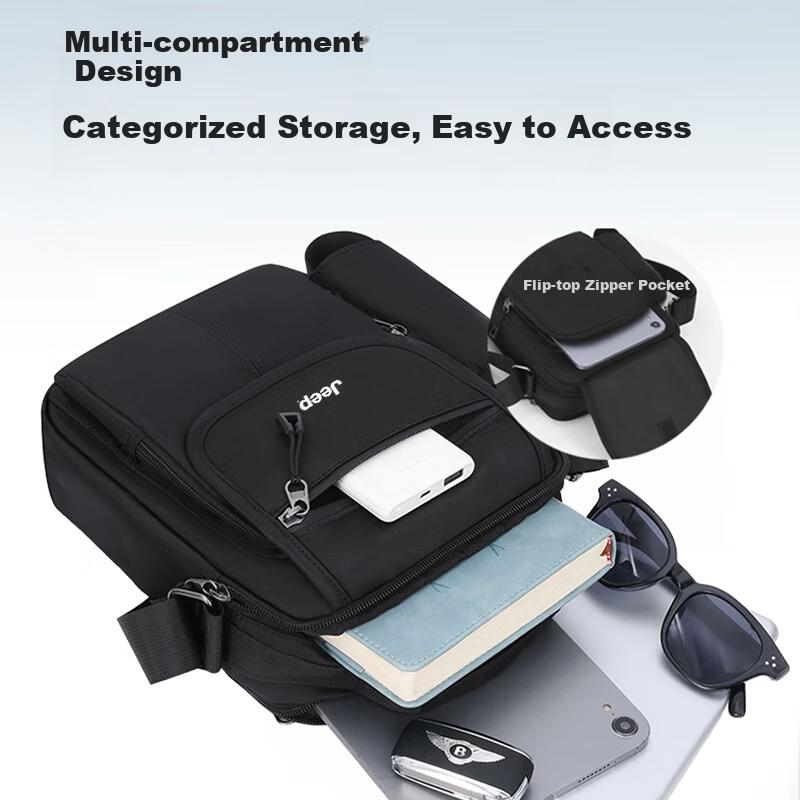 JEEP Crossbody Bag, Casual Sport Bag, Shoulder Bag, Chest Bag, Travel Bag