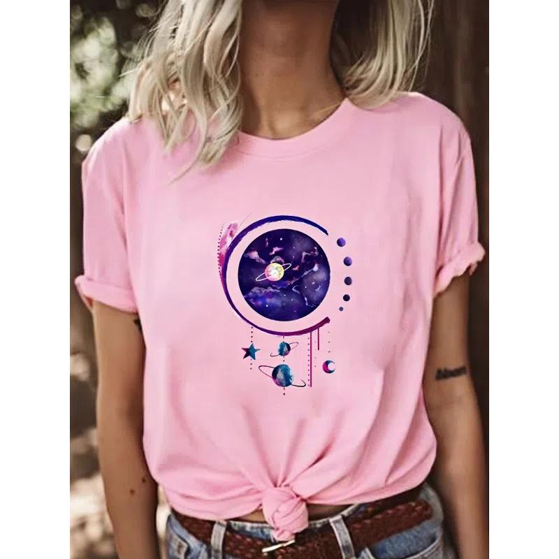 Футболка с коротким рукавом в японском стиле с милым принтом и принтом для повседневной носки, детская свободная повседневная подростковая студенческая футболка с коротким рукавом