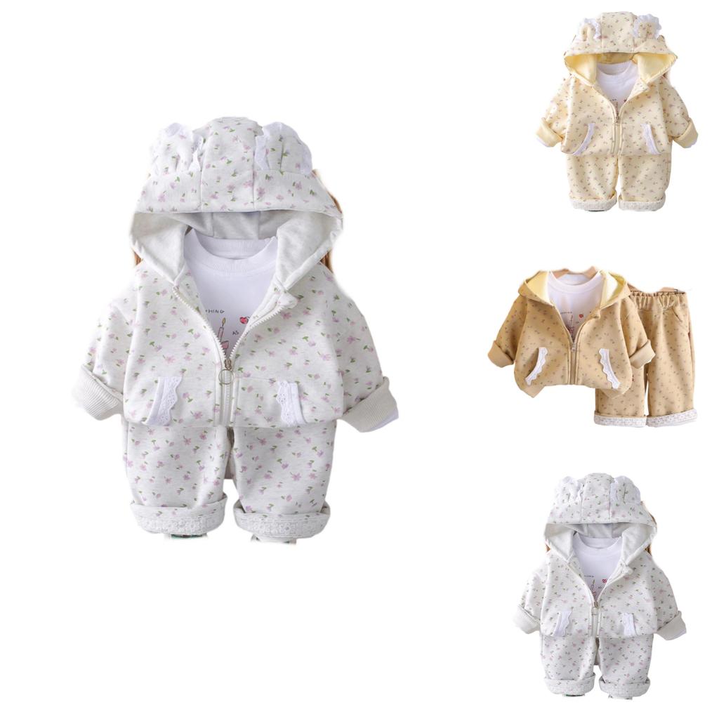 Kids Casual Long-Sleeve Set, Comfortable Daily Wear Outfits