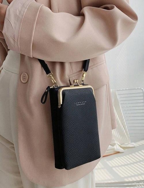 Women's Mini Shoulder Clutch Bag Wallet Roomy Blue Baellerry