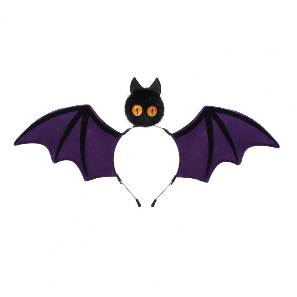 Bat Headband for Halloween Style Hairband for Women Halloween Bat Hairband Plush Headband Costume Cosplay Party for Women