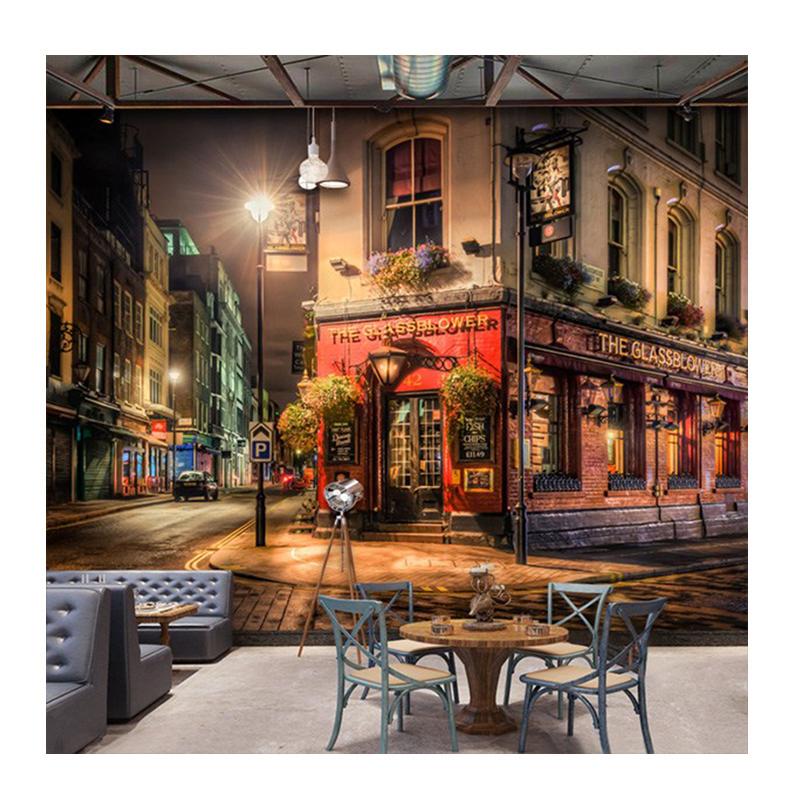 3d Фреска Европейский Пейзаж Обои Бар Ktv Ночь Домашний Декор Гостиная 3d Фотообои