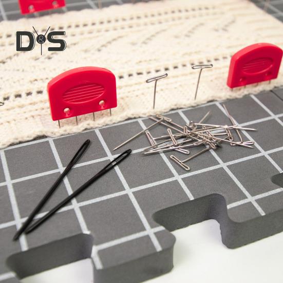 Набор ковриков для блокирования вязания. Плотный пенопластовый коврик с сеткой. Многоразовая односторонняя блокировочная доска для вязания крючком или спицами.