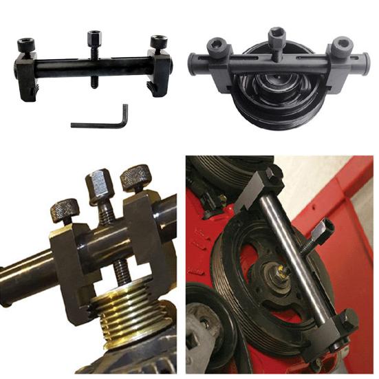 Инструмент для снятия шкива коленчатого вала Регулируемая конструкция Прочная конструкция Простая в использовании Нескользящая резьба Инструмент для снятия шкива коленчатого вала двигателя