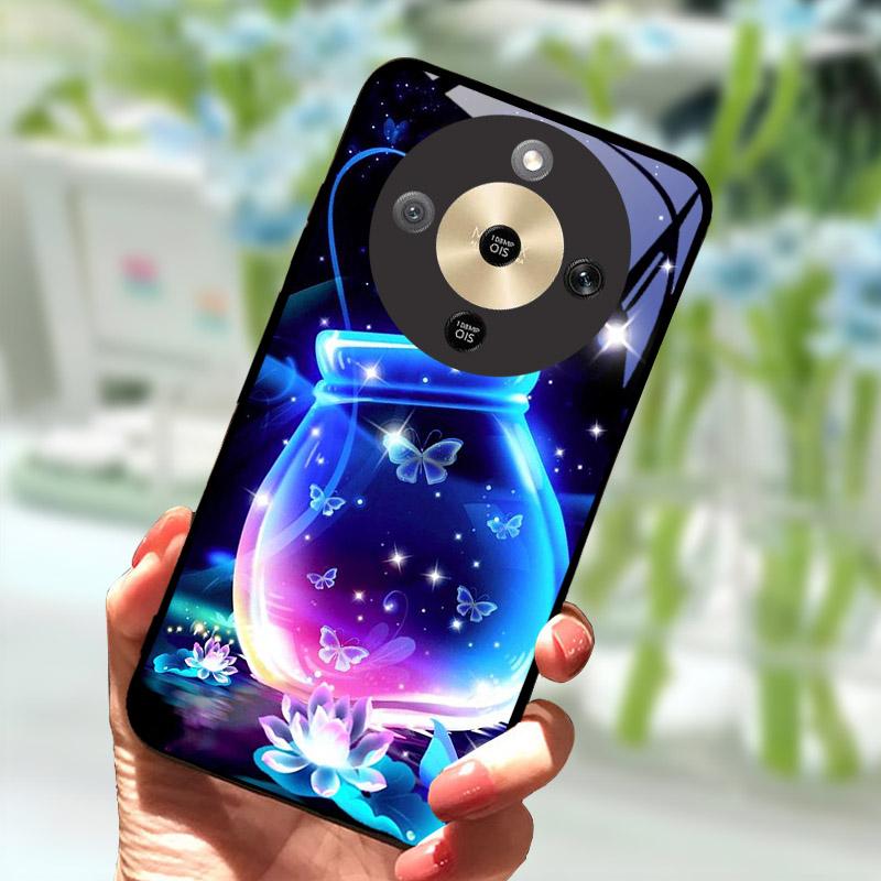 Для Honor X9d HonorX9d Чехол MTN-NX1 Роскошный Расписной Чехол Закаленное Стекло Корпус Телефона Для Honor X 9 D Fundas Coque Защита Камеры