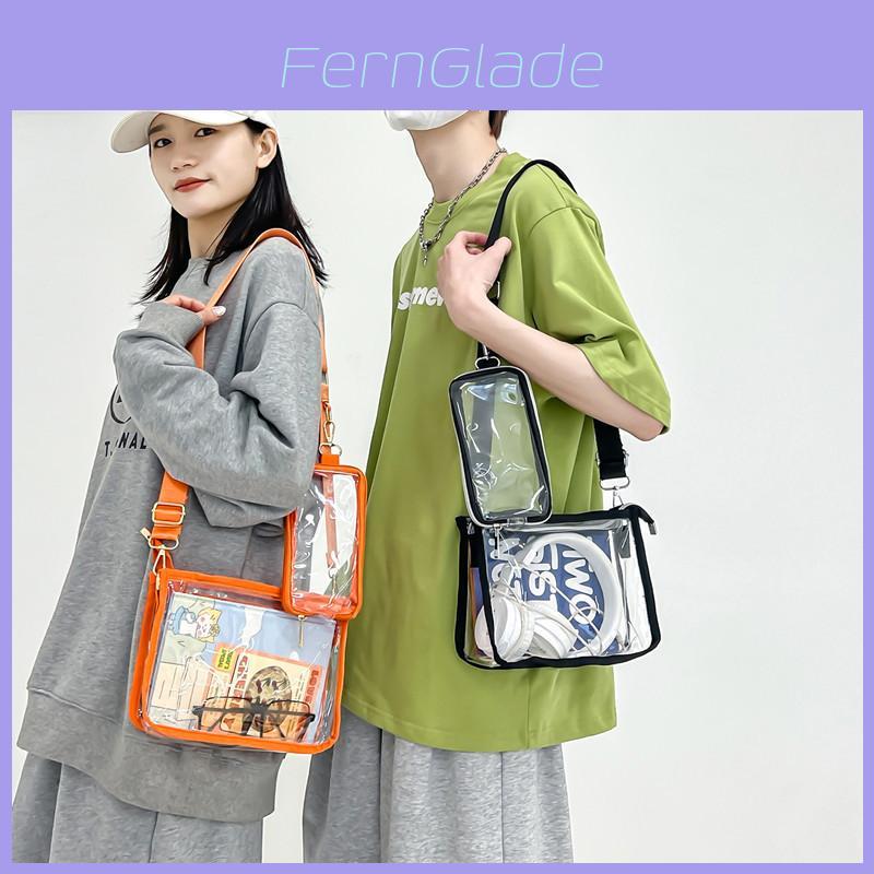Pvc Transparent Crossbody Bag For Men Waterproof Fashion Travel Organizer