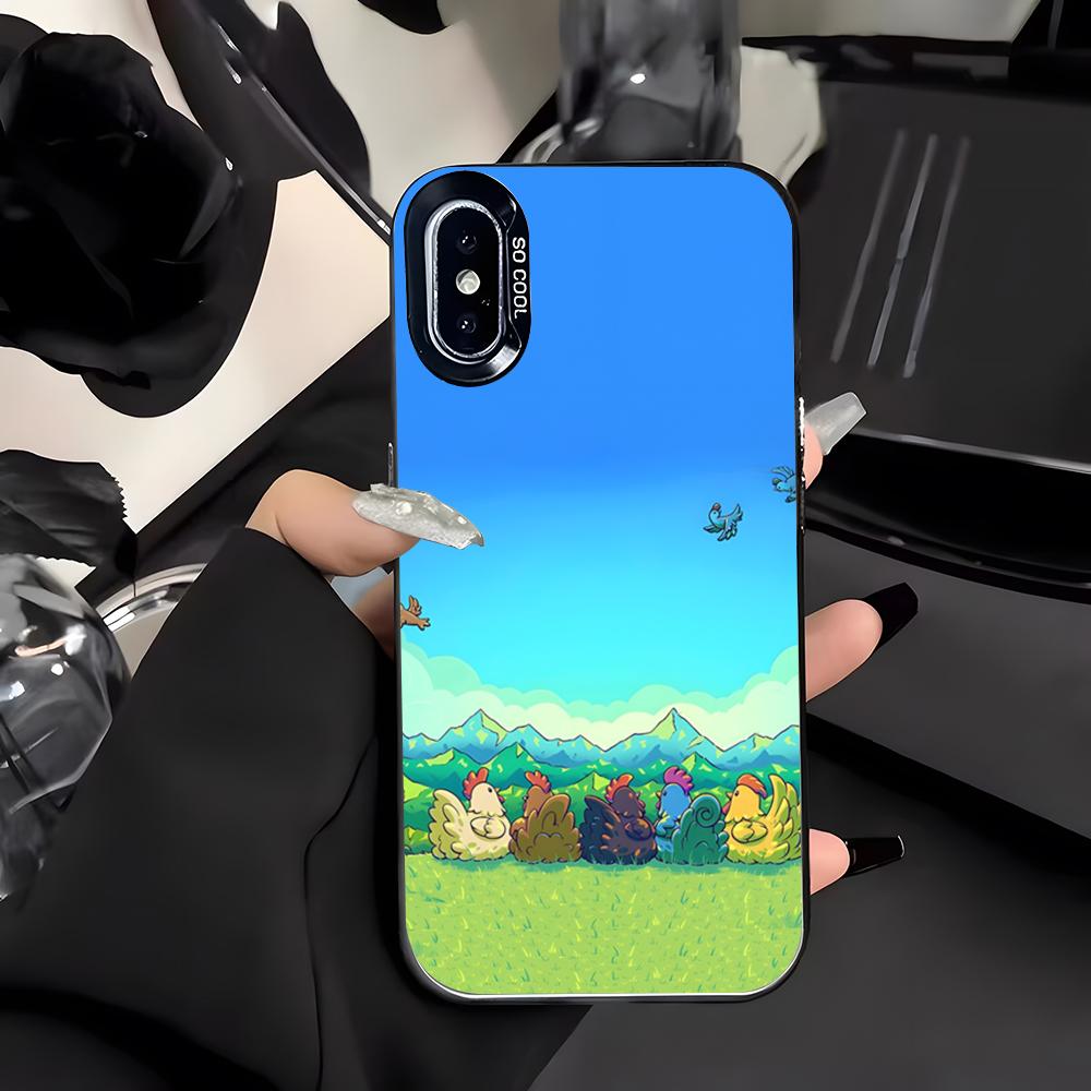 Чехол для телефона Stardew Valley для iPhone 17 Air 16 E 15 14 Plus 13 12 11 Pro Max Цветной Серебряный Чехол