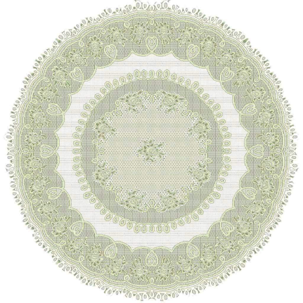 Белая или кремовая кружевная кухонная скатерть Скатерть круглая или продолговатая на выбор