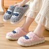 Winter Cotton Slippers For Women To Wear Non-Slip Outside, Couples Thick Soles, Indoor Warmth,-Like Slippers, Men'S Home Home