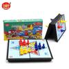 Magnetic Folding Flying Chess Set for Kids - Portable Educational Toy with 5-Piece Jump Checkers