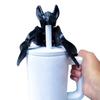 Halloween Bat Tumbler Straw Cover Reusable Dust-proof No Spill 3D Printed Bat 10/12MM Tumbler Straw Tip Topper Protector Cap Tumbler Accessories