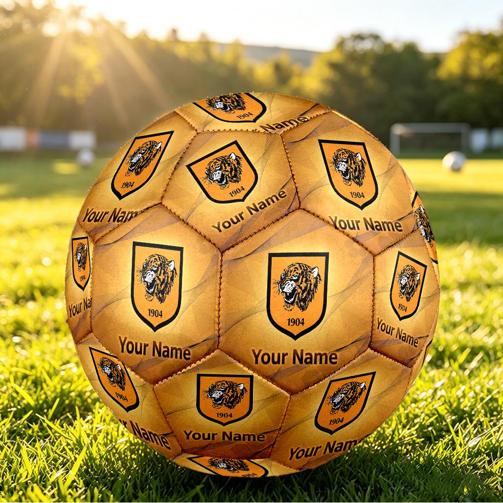 Hull FC Size 5 Football, Custom Name Text Personalized Soccer Ball Sport Training Gift