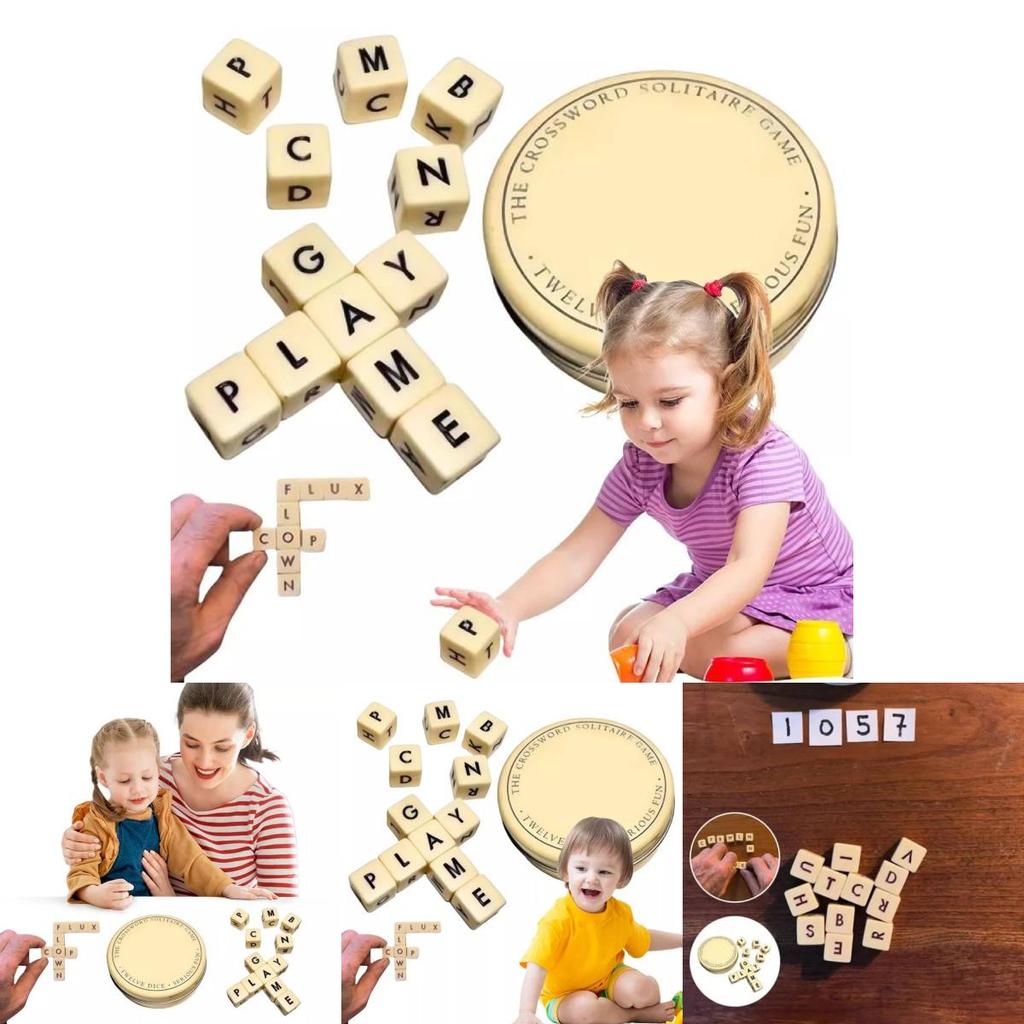 Классическая игра-пасьянс «Кроссворд», изготовленная из прочного пластика для бесконечного развлечения