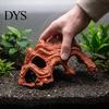 Пещера для укрытия цихлид, Горный грот для аквариума, Тоннель с видом на скалы, Укрытие для рыб, Креветок, Бетты, Убежище-аксессуар для аквариумов с птеригоплихтами, Декорация Декоративный