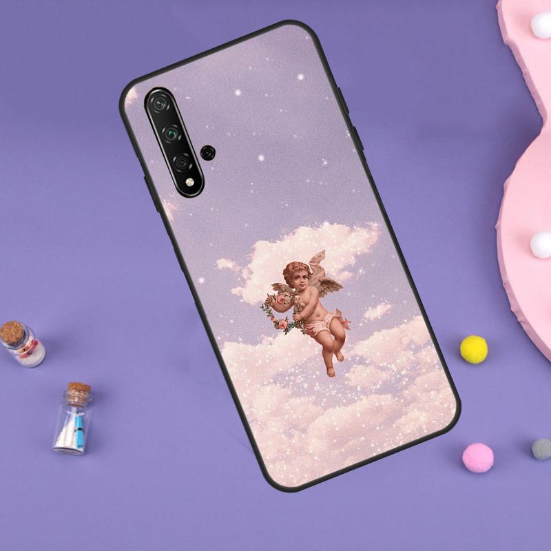 Cartoon Angel Baby Printing Case For Huawei Nova 11i 3i 7i 5T 11 9 10 SE Y60 Y61 Y70 Y90 Y91 P20 P40 Lite P30 Pro Cover