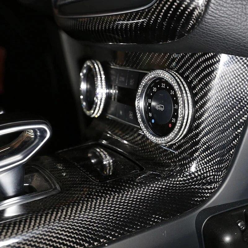 Auto AC Climate Control Ring Knob Trim Cover For Mercedes Benz GLE GLK CLS GL M GLS SLK SL G Class W166 X204 X166 Car Styling