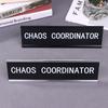 Position Card Chaos Coordinator Office Decor Desk Sign Funny Signs Work Supplies For Women Metal Name Plate