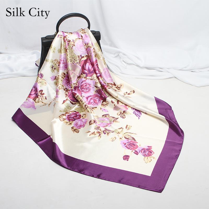 High-quality Luxurious Silk Scarves Headband Scarfs Neck Scarf For Women Chain Silk Scarf Women's Decorative Shawl