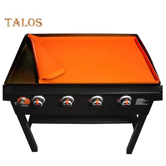 Защитный коврик для сковороды, большой пылезащитный, моющийся, удобный, силиконовый, барбекю, гриль, верхняя крышка, товары для дома