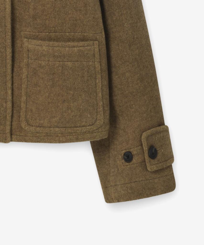 COVERNAT WOMAN Edin Short Duffle Coat Beige