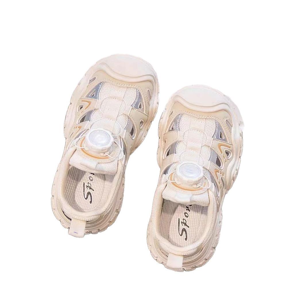 Girls sports sandals summer new children and girls bag head knob buckle baby versatile mesh twist shoes