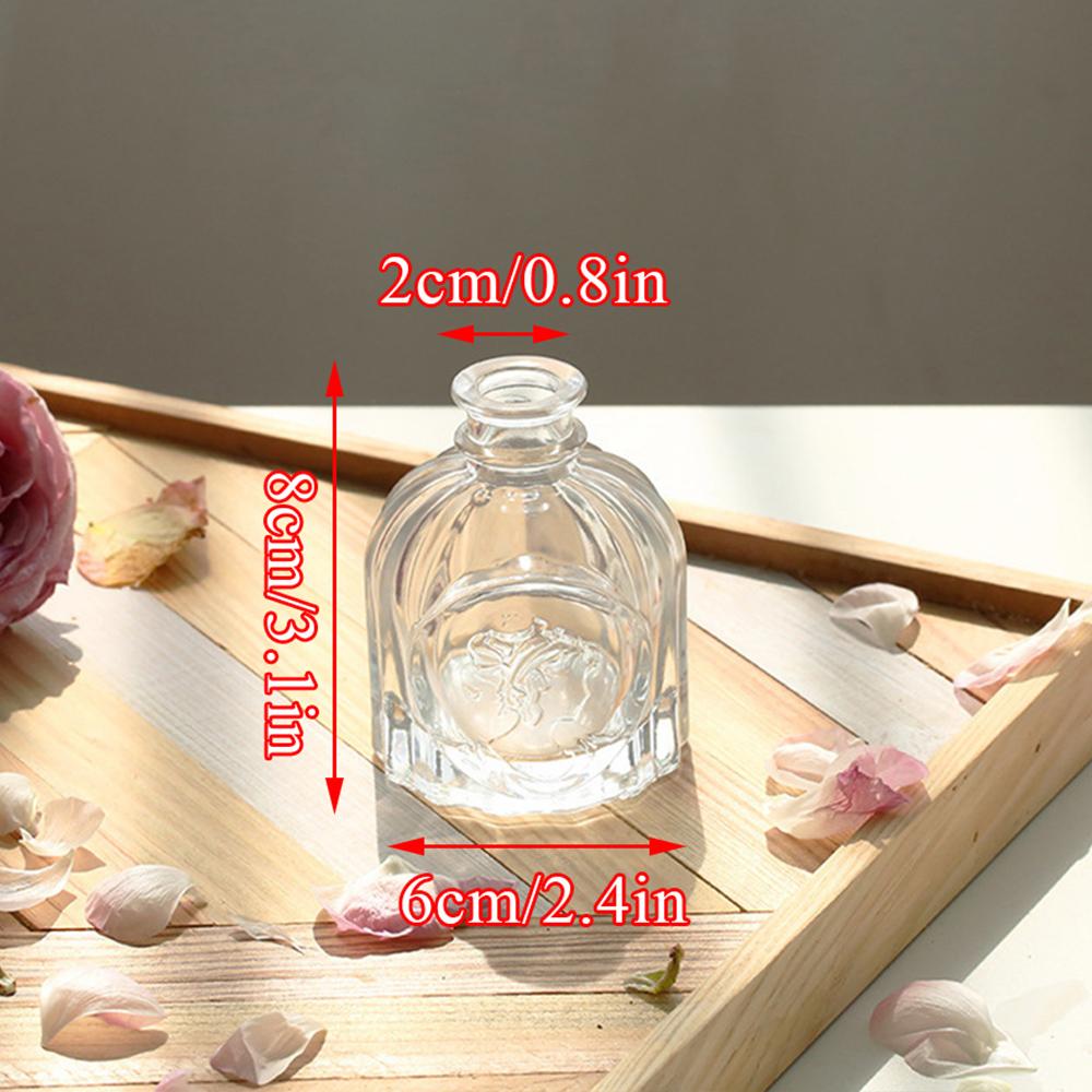 INS мини свадебная стеклянная ваза для цветов с тиснением в стиле ретро, ​​прозрачная ваза для гидропоники, настольные украшения, украшение для дома