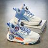Boys Basketball Shoes 2025 New Mesh Breathable Children's Shoes Non-slip Running Shoes Medium and Older Children's Fashion Sports Shoes