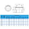 Прочная CNC деталь для 3D-принтеров LM3UU LM4UU LM5UU LM6UU Втулка Стальной линейный шарикоподшипник LM8UU LM10UU LM12UU LM16UU