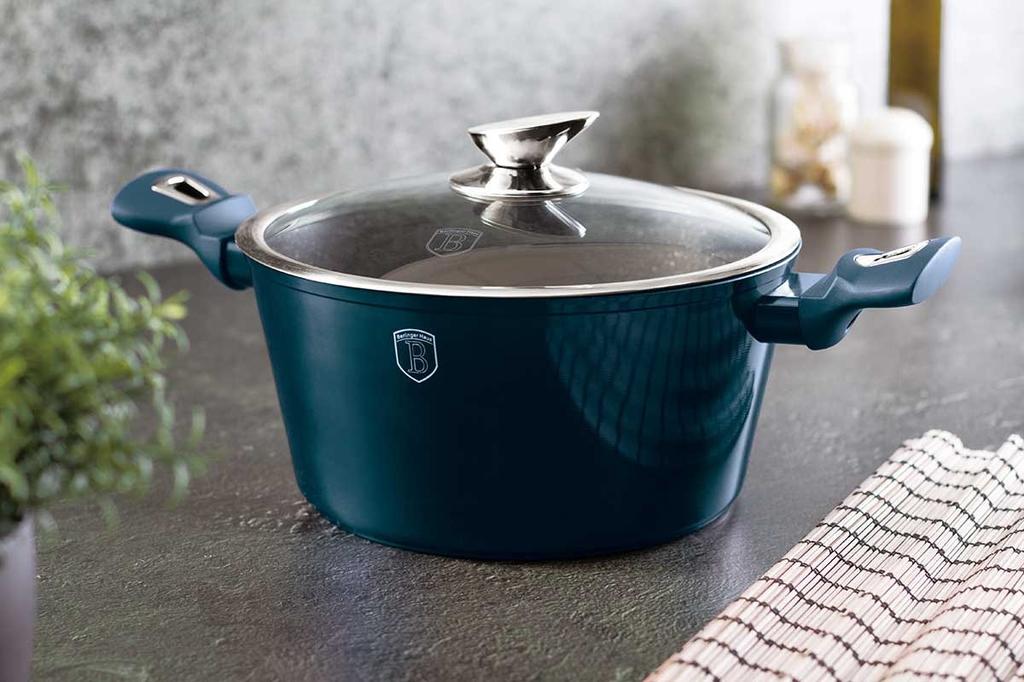 Berlingerhaus Aquamarine Bh-6152 Granite Cookware Set