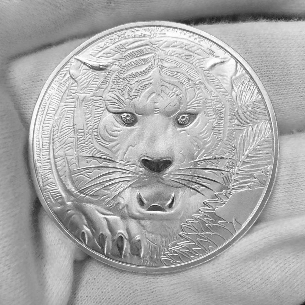 American themed series commemorative medals, foreign trade commemorative coins, dragon and tiger battles, metal badges, coins