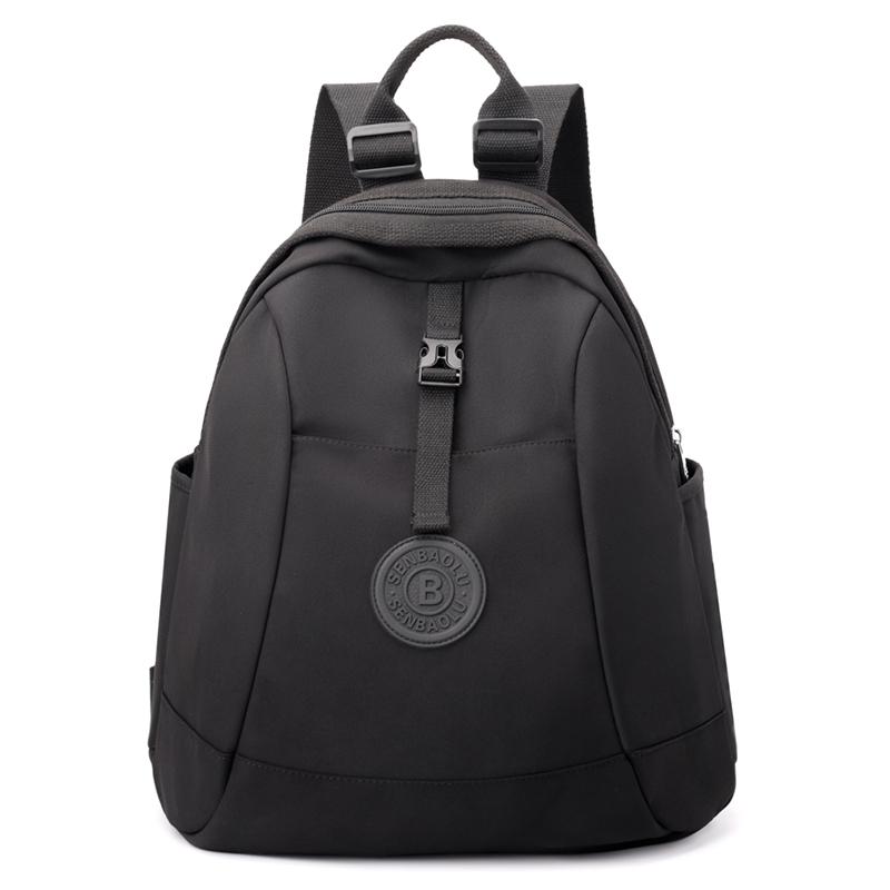 Рюкзак однотонный женский большой вместимости дорожная сумка