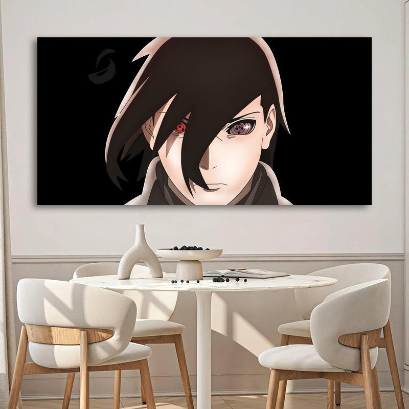 High-Definition Naruto & Boruto Self-Adhesive Wall Sticker - Easy Install for Dorms & Bedrooms