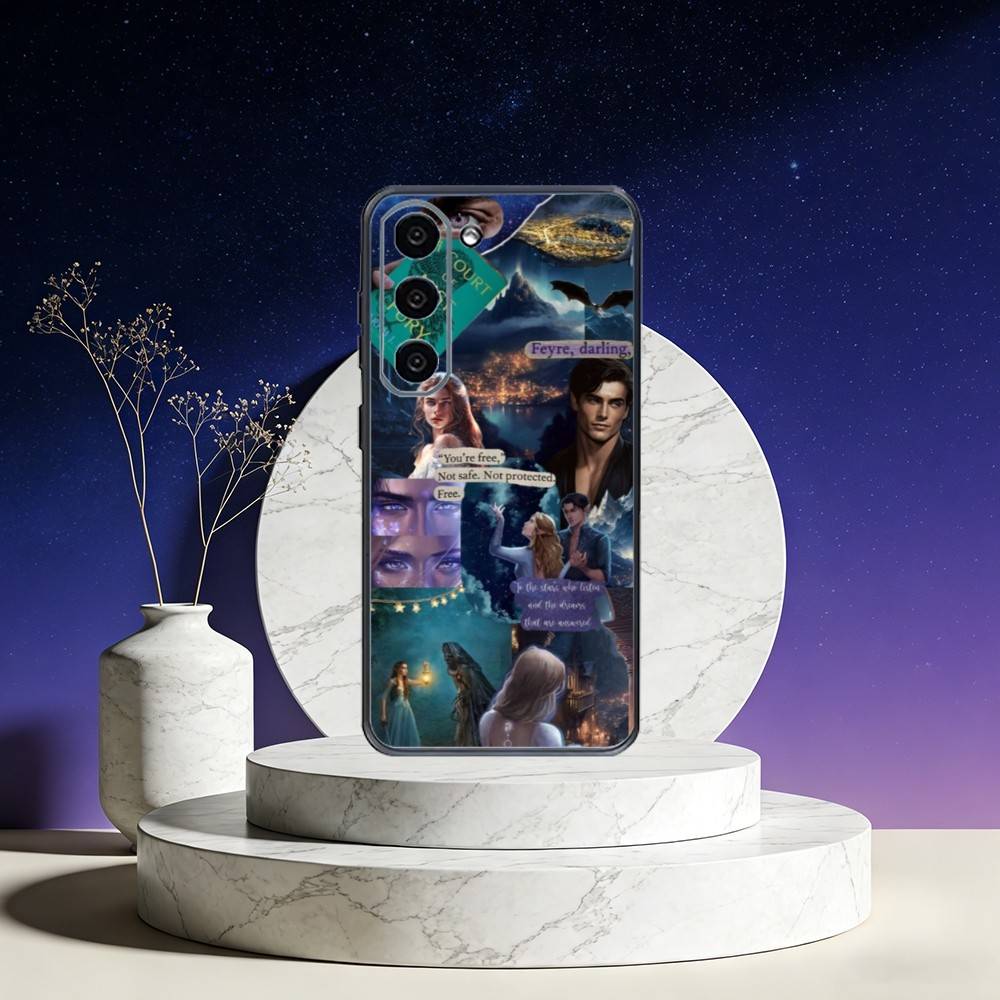 A Court-of-Mist-and Fury Phone Case For Samsung Galaxy A73,A72,A71,A70,A53,A52,A51,Others Soft Black Cover