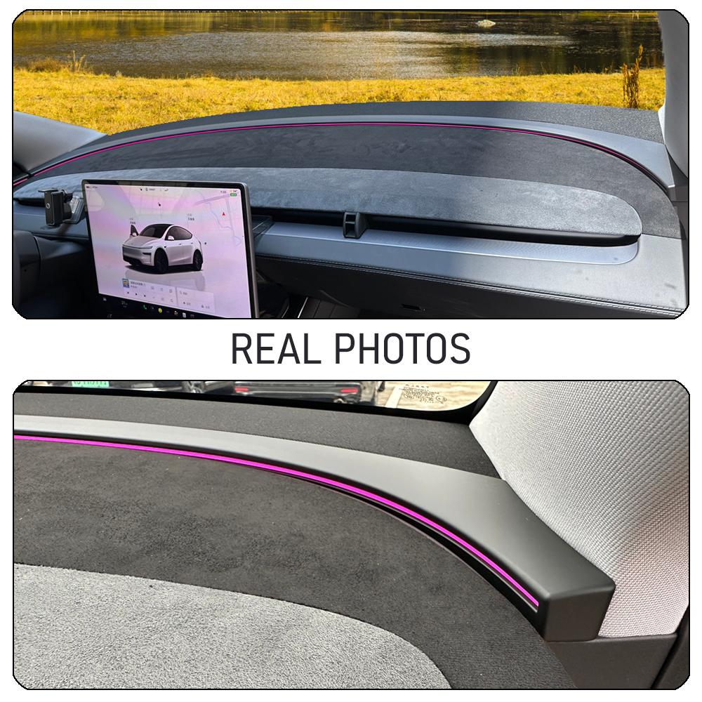 Защитный коврик на приборную панель с защитой от УФ-лучей для Tesla Model Y Juniper 2026 2025, накладка-протектор от солнца на центральную консоль, антибликовые автомобильные аксессуары