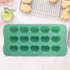 Chocolate Mold 15 Grids 3D Heart-shaped Candy Mold Non-stick Silicone Baking Cake Mold for Home Kitchen