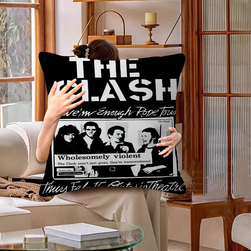 Clash The Band Whitepaper Наволочка Чехол для диванной подушки Декор для комнаты Домашний подарок для детей