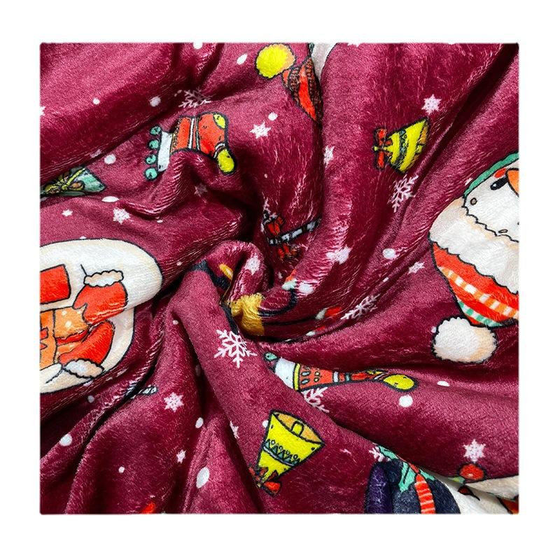Фланелевое одеяло Рождественское Утолщенное С цифровой печатью Фланель из овечьей шерсти Одеяло для сна Одеяло для зимы Пушистое Толстое Теплое Мягкое Накидка Украшение для дивана