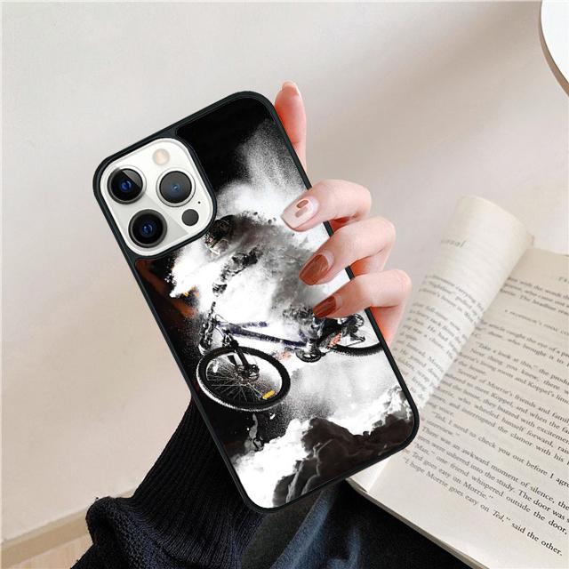 Спортивный Горный Велосипед Велоспорт Арт Чехол Для iPhone 17 Air 15 16 14 13 12 Pro Max 11 Pro Max Plus Чехол Для Телефона Coque
