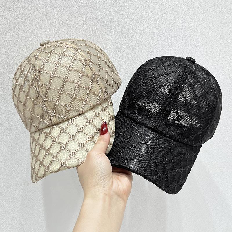 Шикарная дышащая сетчатая бейсболка - регулируемая солнцезащитная шляпа для женщин, идеально подходит для весны и лета