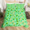 Avocado Duvet Cover Twin Queen Kawaii Green Tropical Fruit Bedding Set for Kids Girl Botanical Comforter Cover with 2 Pillowcase